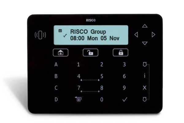 RPKELPB0000A - Risco Black Elegant keypad with proximity