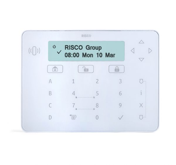RPKELPWT000A -Risco White Elegant keypad with proximity