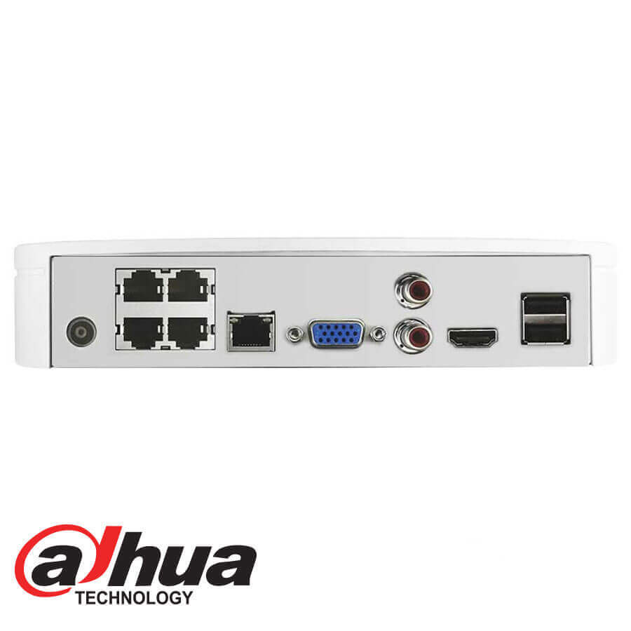 DAHUA IP 4 CHANNEL 8MP POE+ H.265 CUBE NVR - Northwest Security