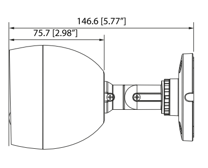 Motion Eye Camera - DHQ40-28RW-PIR Size